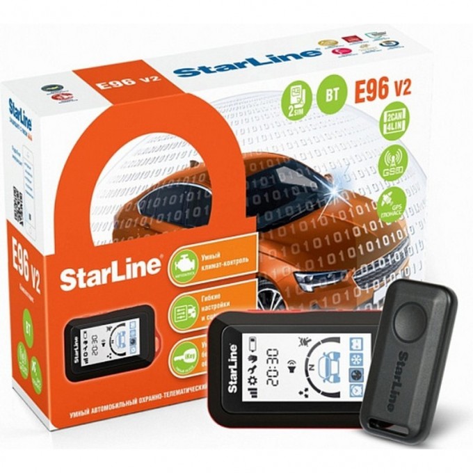 Сигнализация STARLINE E96 V2 BT 2CAN+4LIN 2SIM GSM+GPS 4003166 Сигнализация STARLINE E96 V2 BT 2CAN+4LIN 2SIM GSM+GPS 4003166